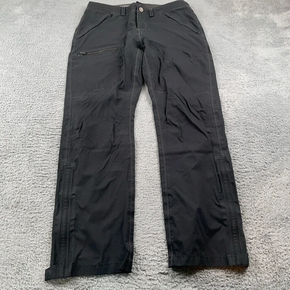 Kuhl Pants Womens 14 Black Jetsream Rain Windbreaker Hiking Camping Outdoor - Picture 2 of 12